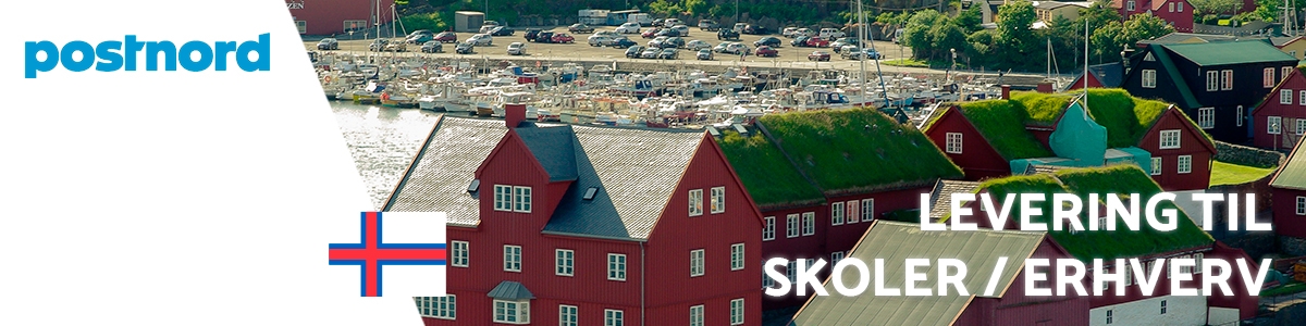 Postnord levering til Færøerne for skoler