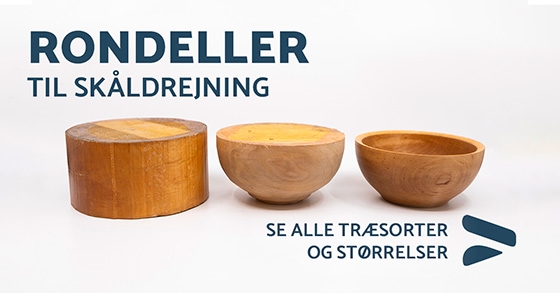 Rondeller for trædrejning